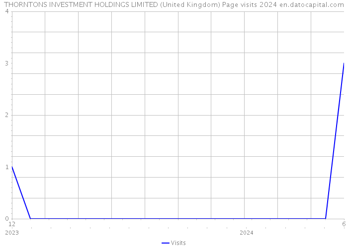 THORNTONS INVESTMENT HOLDINGS LIMITED (United Kingdom) Page visits 2024 