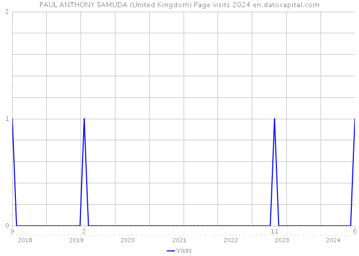 PAUL ANTHONY SAMUDA (United Kingdom) Page visits 2024 