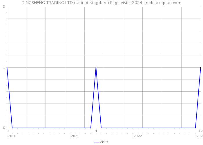 DINGSHENG TRADING LTD (United Kingdom) Page visits 2024 