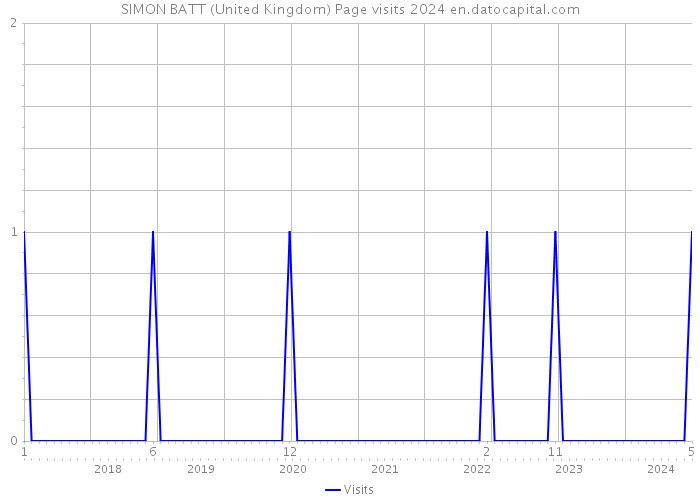 SIMON BATT (United Kingdom) Page visits 2024 