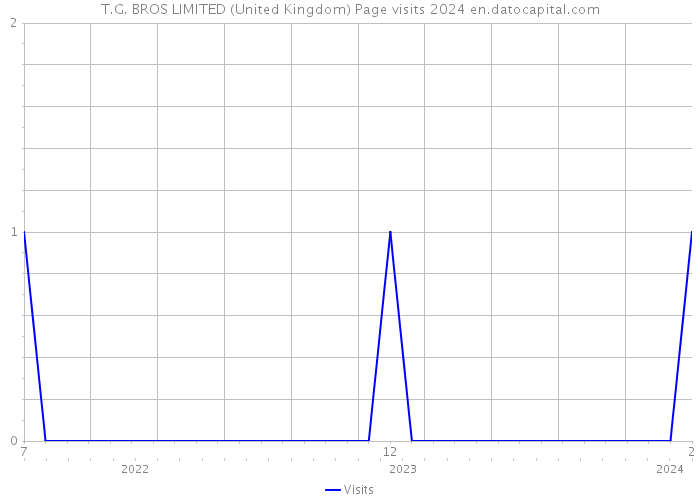 T.G. BROS LIMITED (United Kingdom) Page visits 2024 