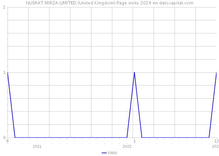 NUSRAT MIRZA LIMITED (United Kingdom) Page visits 2024 