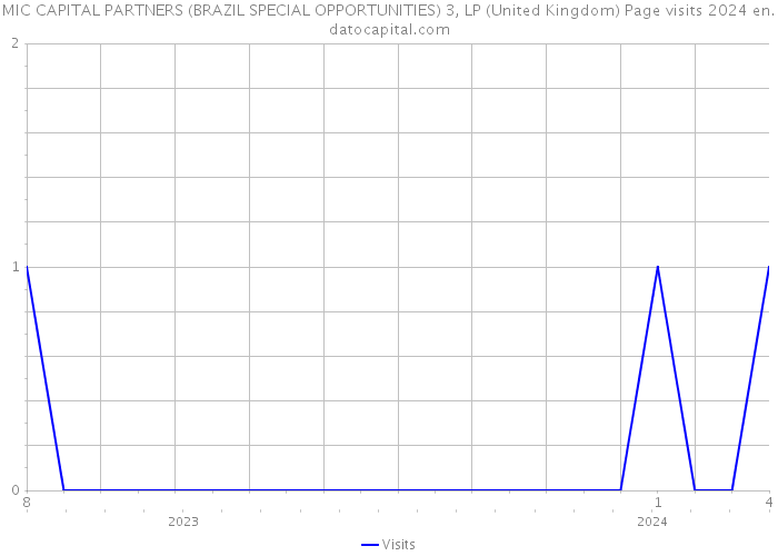 MIC CAPITAL PARTNERS (BRAZIL SPECIAL OPPORTUNITIES) 3, LP (United Kingdom) Page visits 2024 