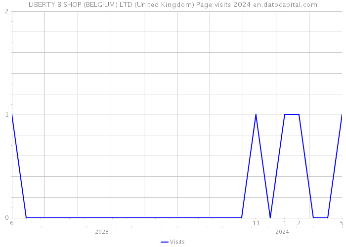 LIBERTY BISHOP (BELGIUM) LTD (United Kingdom) Page visits 2024 