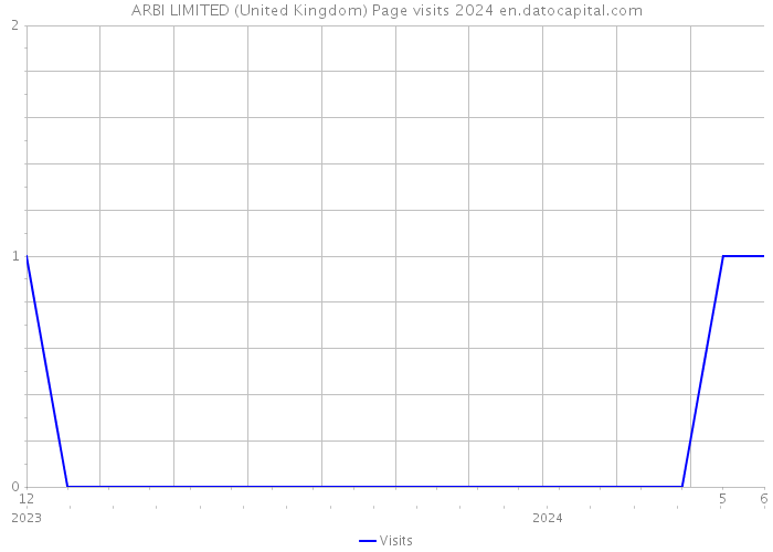 ARBI LIMITED (United Kingdom) Page visits 2024 
