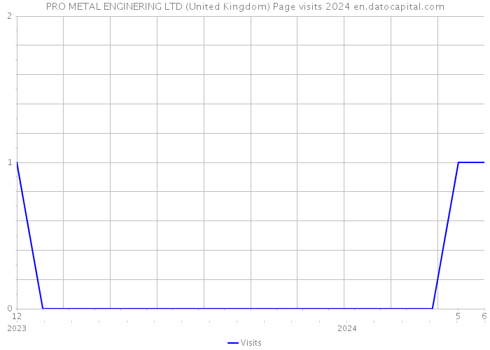PRO METAL ENGINERING LTD (United Kingdom) Page visits 2024 