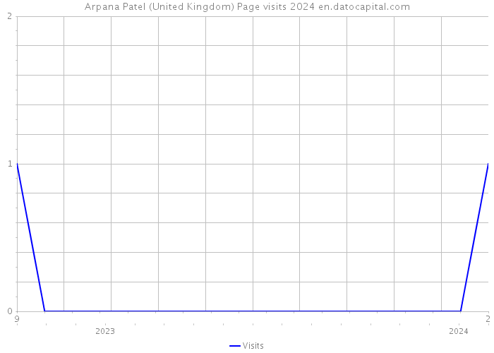 Arpana Patel (United Kingdom) Page visits 2024 