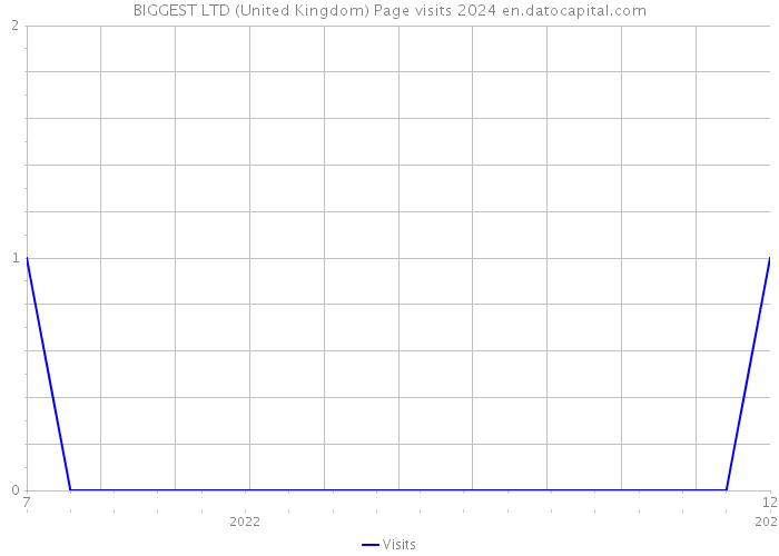BIGGEST LTD (United Kingdom) Page visits 2024 