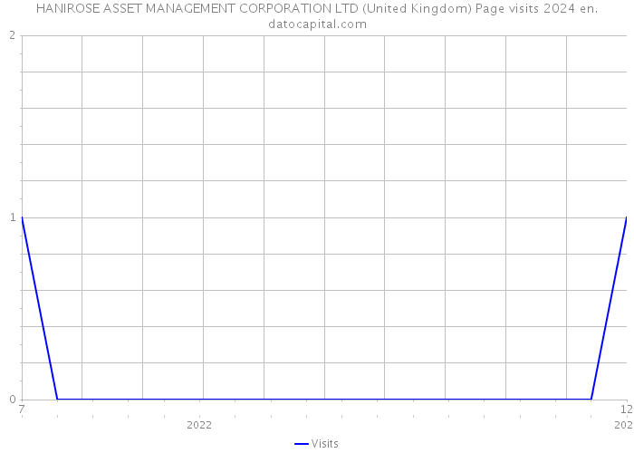 HANIROSE ASSET MANAGEMENT CORPORATION LTD (United Kingdom) Page visits 2024 