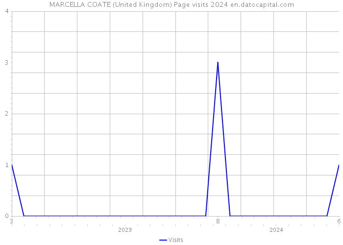 MARCELLA COATE (United Kingdom) Page visits 2024 