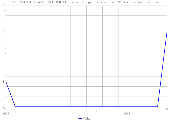 DOROBANTU TRANSPORT LIMITED (United Kingdom) Page visits 2024 