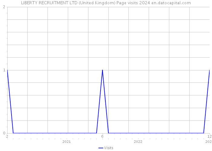 LIBERTY RECRUITMENT LTD (United Kingdom) Page visits 2024 