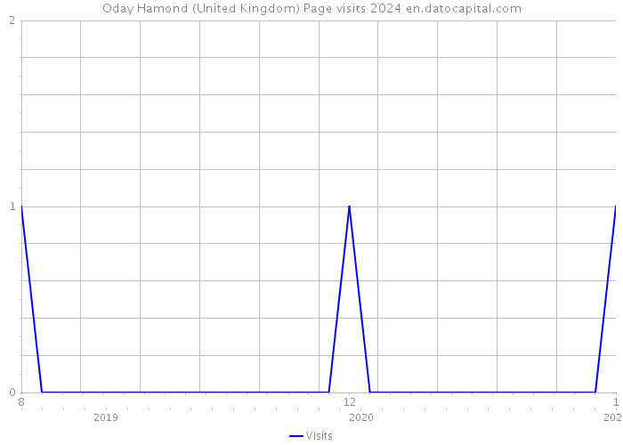 Oday Hamond (United Kingdom) Page visits 2024 
