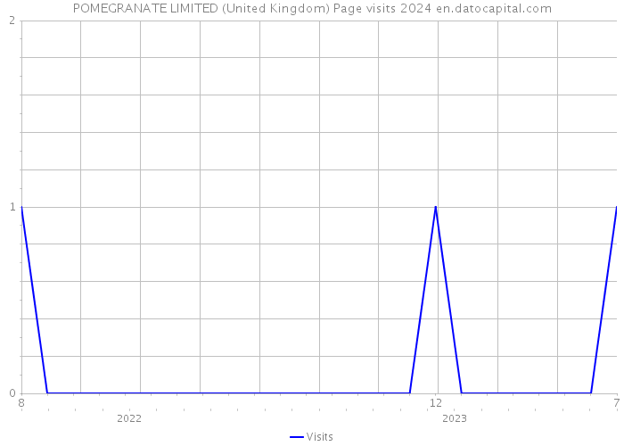 POMEGRANATE LIMITED (United Kingdom) Page visits 2024 