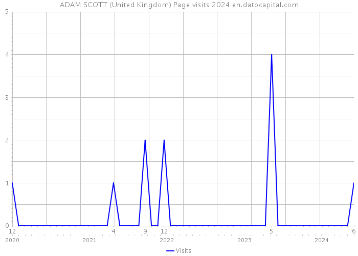 ADAM SCOTT (United Kingdom) Page visits 2024 