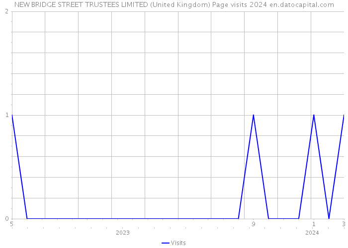 NEW BRIDGE STREET TRUSTEES LIMITED (United Kingdom) Page visits 2024 