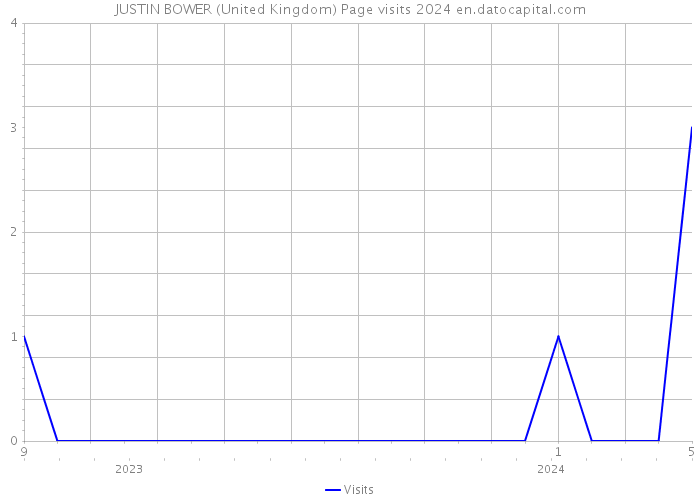 JUSTIN BOWER (United Kingdom) Page visits 2024 