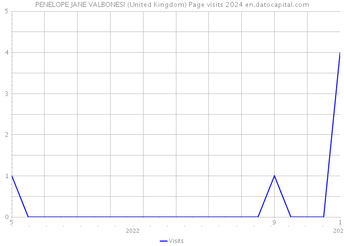 PENELOPE JANE VALBONESI (United Kingdom) Page visits 2024 