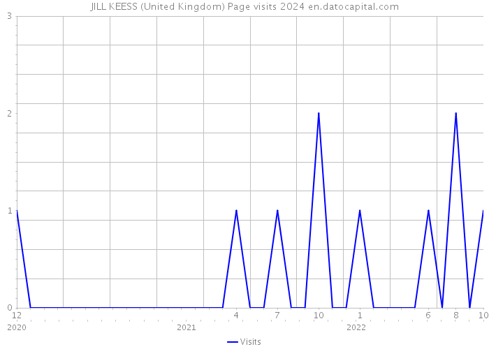 JILL KEESS (United Kingdom) Page visits 2024 