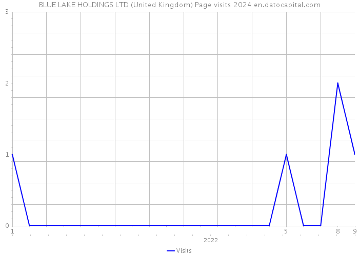 BLUE LAKE HOLDINGS LTD (United Kingdom) Page visits 2024 