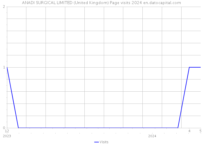 ANADI SURGICAL LIMITED (United Kingdom) Page visits 2024 