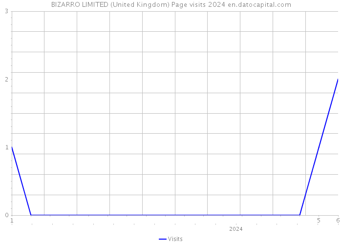 BIZARRO LIMITED (United Kingdom) Page visits 2024 