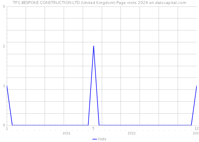 TFG BESPOKE CONSTRUCTION LTD (United Kingdom) Page visits 2024 