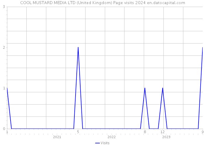 COOL MUSTARD MEDIA LTD (United Kingdom) Page visits 2024 