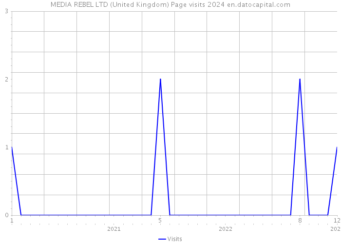 MEDIA REBEL LTD (United Kingdom) Page visits 2024 
