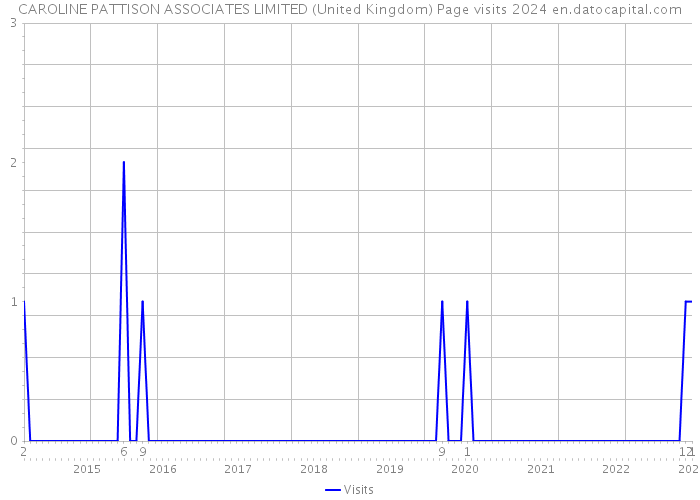 CAROLINE PATTISON ASSOCIATES LIMITED (United Kingdom) Page visits 2024 