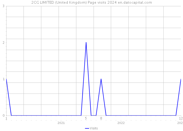2CG LIMITED (United Kingdom) Page visits 2024 