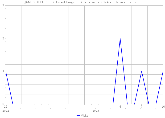 JAMES DUPLESSIS (United Kingdom) Page visits 2024 