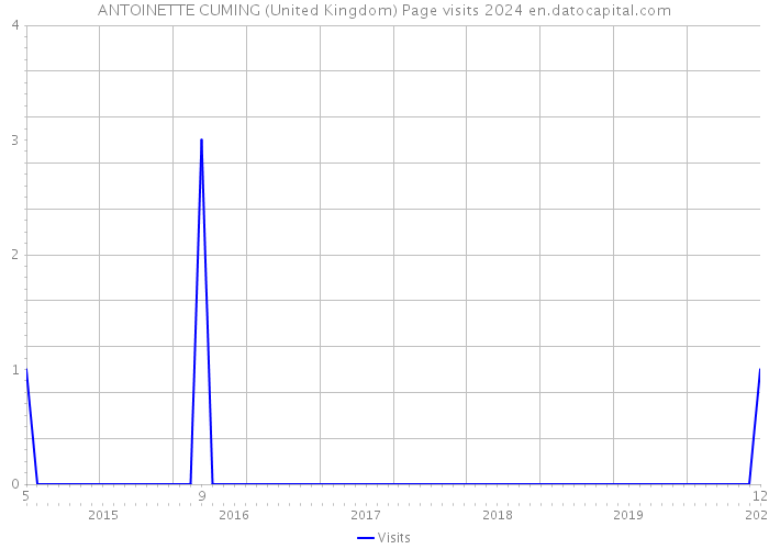 ANTOINETTE CUMING (United Kingdom) Page visits 2024 