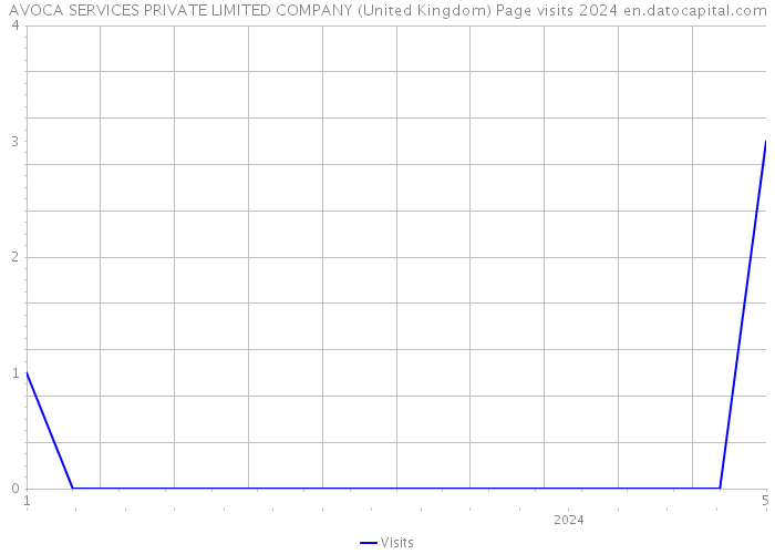 AVOCA SERVICES PRIVATE LIMITED COMPANY (United Kingdom) Page visits 2024 