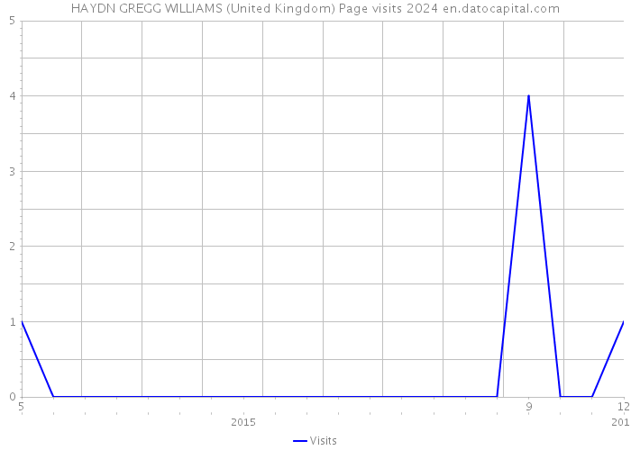 HAYDN GREGG WILLIAMS (United Kingdom) Page visits 2024 