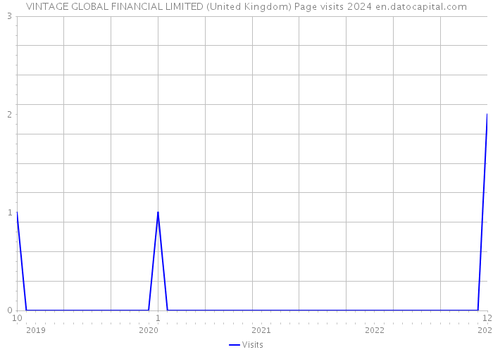 VINTAGE GLOBAL FINANCIAL LIMITED (United Kingdom) Page visits 2024 