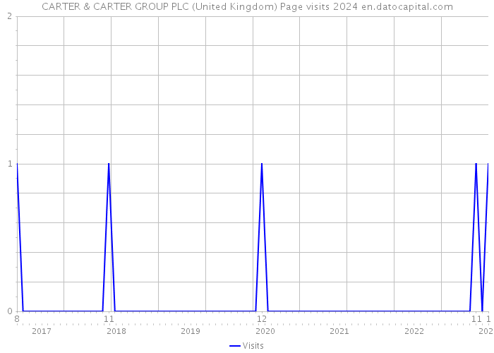 CARTER & CARTER GROUP PLC (United Kingdom) Page visits 2024 
