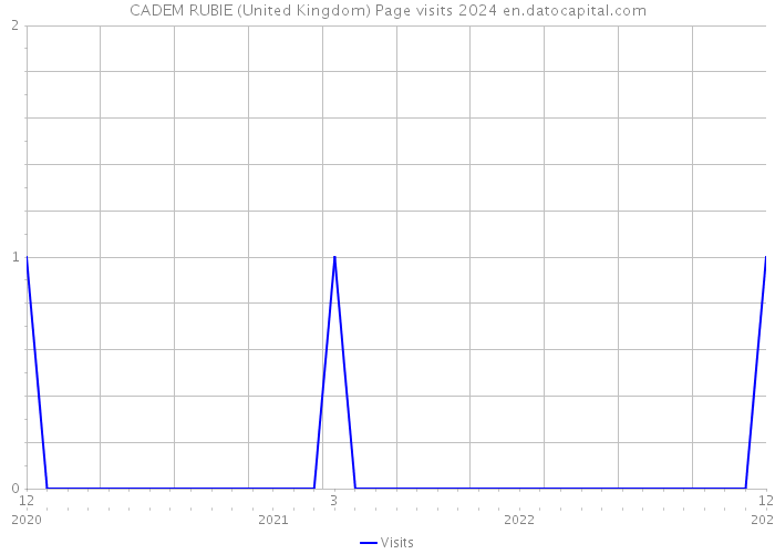 CADEM RUBIE (United Kingdom) Page visits 2024 