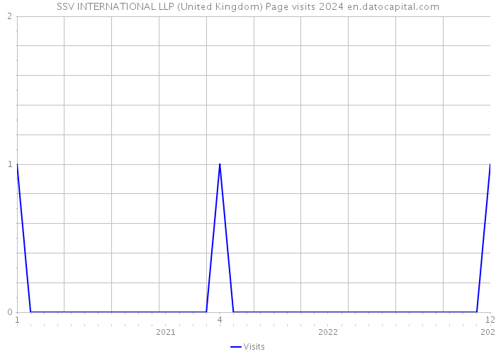 SSV INTERNATIONAL LLP (United Kingdom) Page visits 2024 