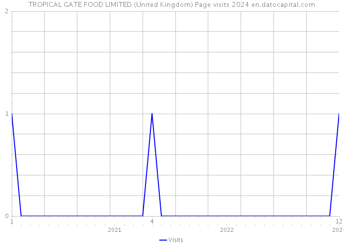 TROPICAL GATE FOOD LIMITED (United Kingdom) Page visits 2024 