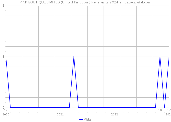 PINK BOUTIQUE LIMITED (United Kingdom) Page visits 2024 