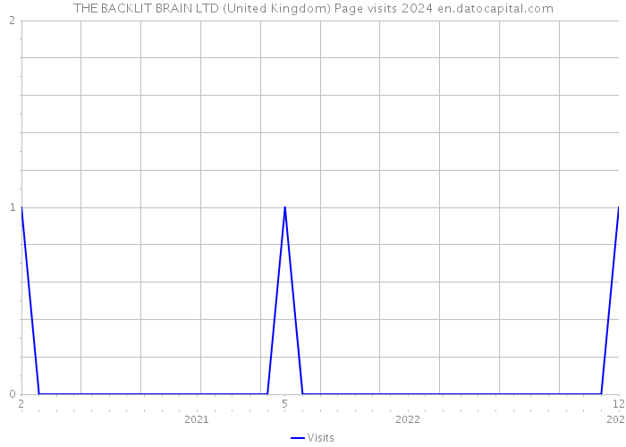 THE BACKLIT BRAIN LTD (United Kingdom) Page visits 2024 
