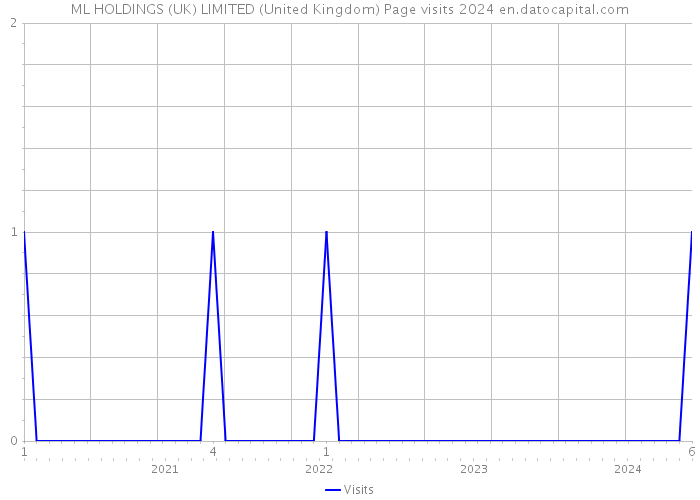 ML HOLDINGS (UK) LIMITED (United Kingdom) Page visits 2024 