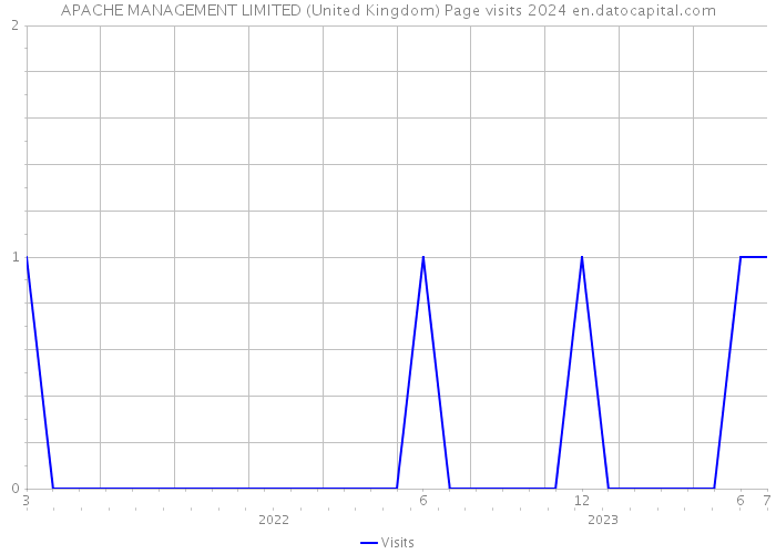 APACHE MANAGEMENT LIMITED (United Kingdom) Page visits 2024 