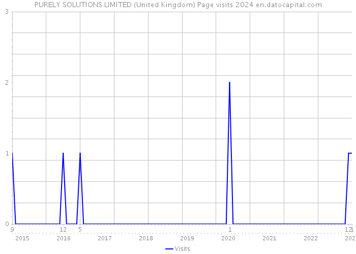 PURELY SOLUTIONS LIMITED (United Kingdom) Page visits 2024 