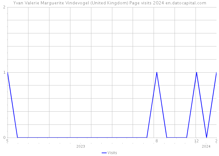 Yvan Valerie Marguerite Vindevogel (United Kingdom) Page visits 2024 