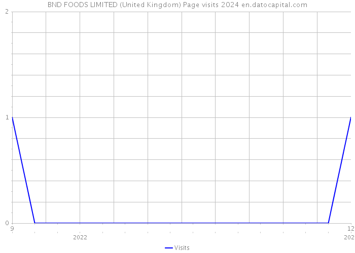 BND FOODS LIMITED (United Kingdom) Page visits 2024 