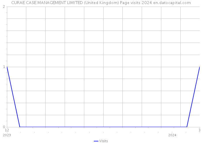 CURAE CASE MANAGEMENT LIMITED (United Kingdom) Page visits 2024 