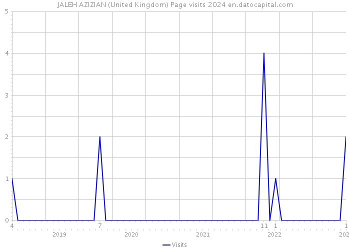 JALEH AZIZIAN (United Kingdom) Page visits 2024 