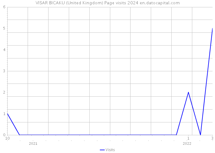 VISAR BICAKU (United Kingdom) Page visits 2024 